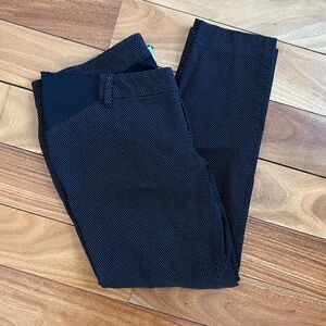 Old Navy Maternity Black Microdot Cropped Capris Pixie